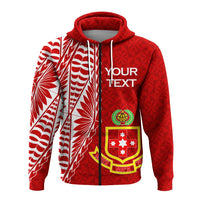 Custom Kolisi Tonga Atele Zip Up Hoodie Tongan Tribal LT12 - Wonder Print Shop