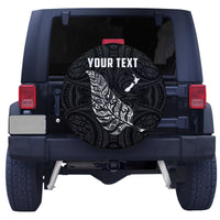 Custom Personalised New Zealand Fern Spare Tire Cover Rugby Go All Black Ver.01 LT13 - Wonder Print Shop