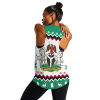 Nigeria Christmas Women Racerback Tank African Pattern LT13 - Wonder Print Shop