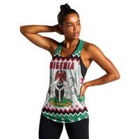 Nigeria Christmas Women Racerback Tank African Pattern LT13 - Wonder Print Shop