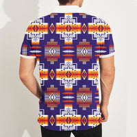 Purple Pattern Native American Polo T Shirt 3D LT10 - Wonder Print Shop