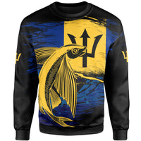 Barbados Sweatshirt - Flying Fish - Wonder Print Shop