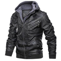 Viking Clothing Viking American Viking Zipper Leather Jacket RLT12 - Wonder Print Shop