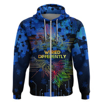 Autism Acceptance Month Neurodiversity WiRed Differently Hoodie TS07 - Wonder Print Shop