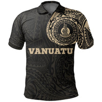 Vanuatu Polo Shirt Vanuatu Coat Of Arms Polynesian Tattoo - Wonder Print Shop