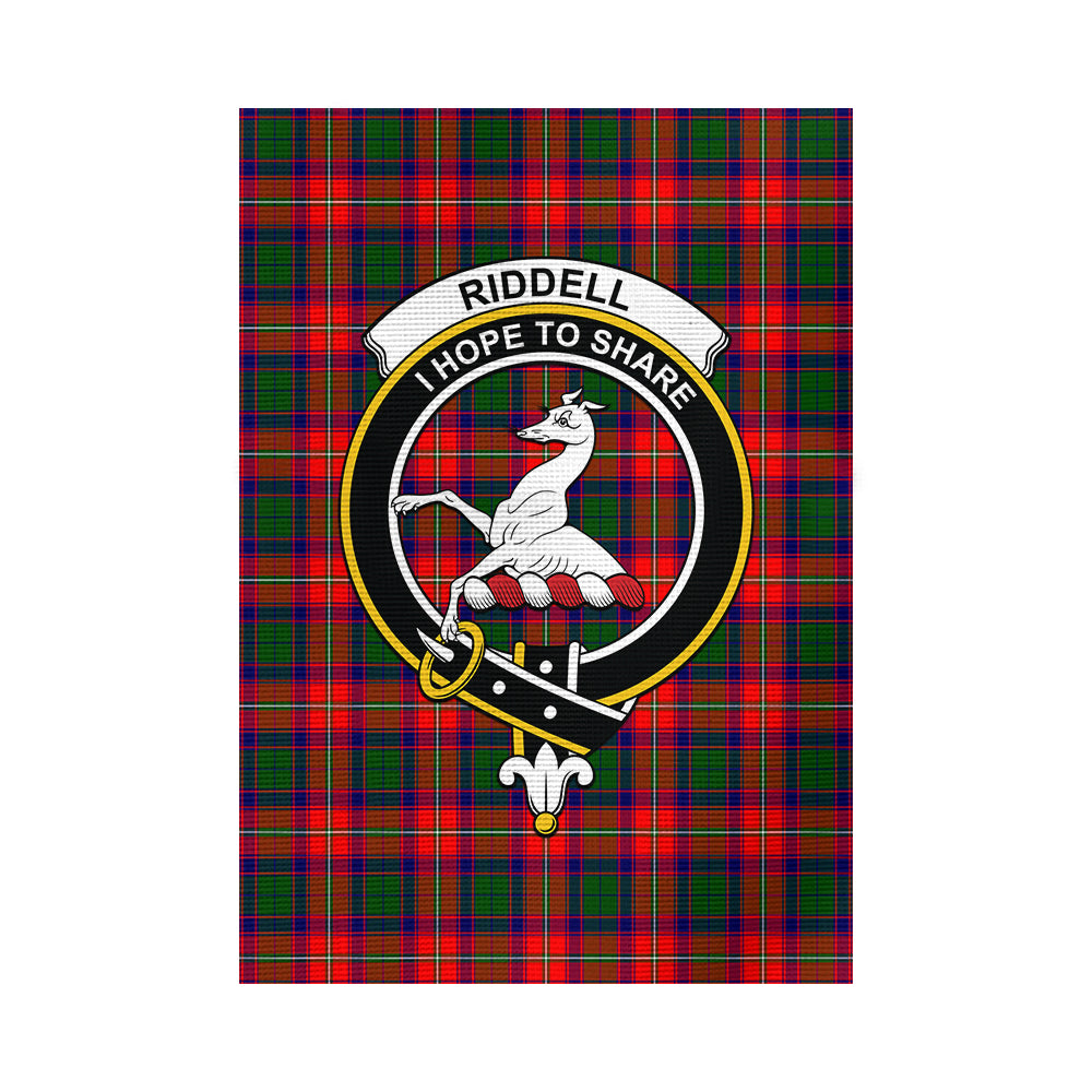 scottish-riddell-clan-crest-tartan-garden-flag