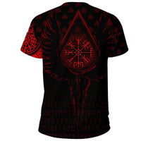 Viking T Shirt Old Norse Odin Tattoo Red RLT12 - Wonder Print Shop
