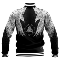 Viking Baseball Jacket Munin Raven RLT12 - Wonder Print Shop