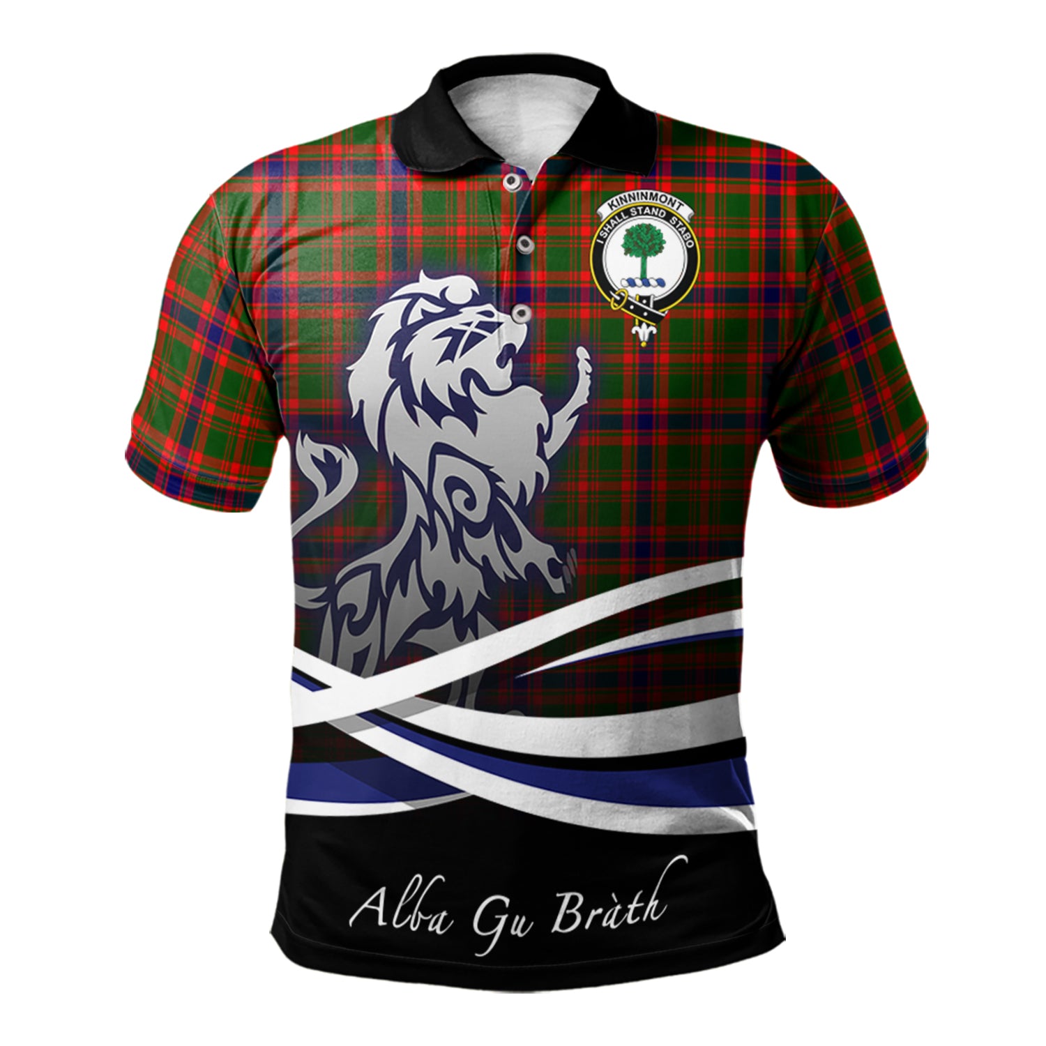 scottish-kinninmont-clan-crest-scotland-lion-tartan-polo-shirt