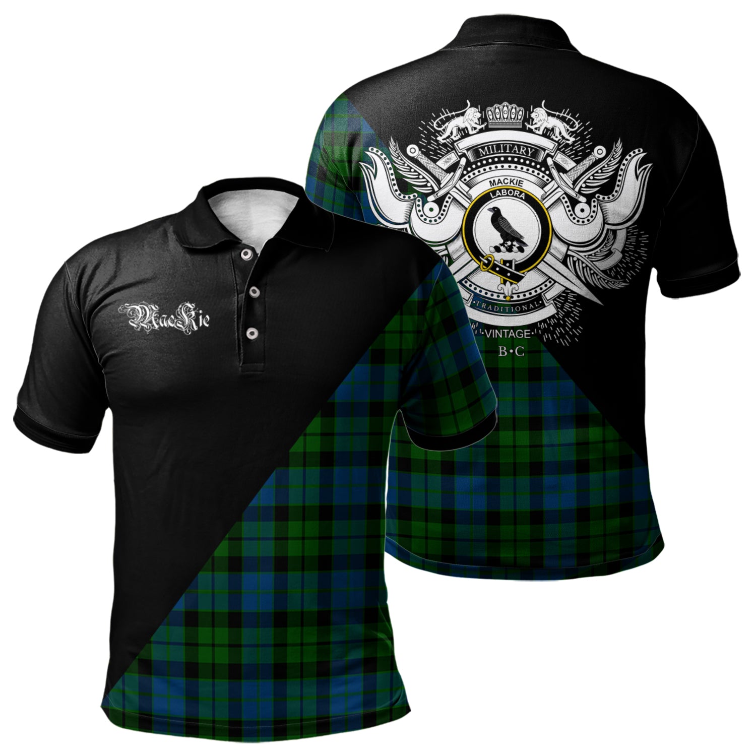 scottish-mackie-clan-crest-military-logo-tartan-polo-shirt