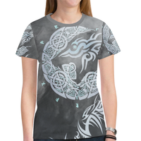 Viking T Shirt Fenrir Wolf Of Viking RLT12 - Wonder Print Shop