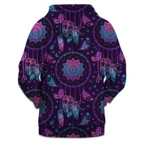 Moonlight Dreamcatcher Native American All Over Hoodie LT10 - Wonder Print Shop