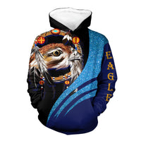 Native American Eagle Yellow Dream Catcher 3D Hoodie LT10 - Wonder Print Shop