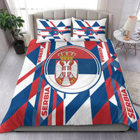 Bedding Set -  Serbia Flag Color With Coat Of Arm RLT7 - Wonder Print Shop