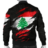 Lebanon In Me Men's Bomber Jacket - Special Grunge Style RLT6 - Wonder Print Shop