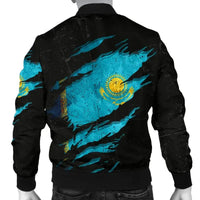 Kazakhstan In Me Mens Bomber Jacket - Special Grunge Style RLT8 - Wonder Print Shop