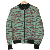 Army Guyana Tiger Stripe Camouflage Seamless Mens Bomber Jacket RLT8 - Wonder Print Shop