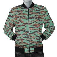 Army Guyana Tiger Stripe Camouflage Seamless Mens Bomber Jacket RLT8 - Wonder Print Shop