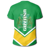 Guyana Coat of Arms T Shirt Lucian Style RLT8 - Wonder Print Shop