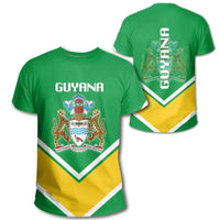 Guyana Coat of Arms T Shirt Lucian Style RLT8 - Wonder Print Shop