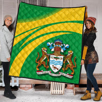 Guyana Coat of Arms Premium Quilt Cricket RLT8 - Wonder Print Shop