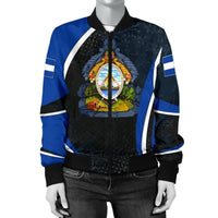 Honduras Womens Bomber Jackets - Honduras Spirits RLT8 - Wonder Print Shop