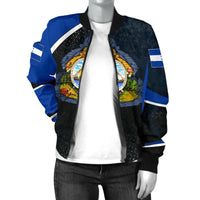Honduras Womens Bomber Jackets - Honduras Spirits RLT8 - Wonder Print Shop