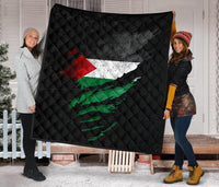 Palestine In Me Premium Quilt Special Grunge Style RLT13 - Wonder Print Shop