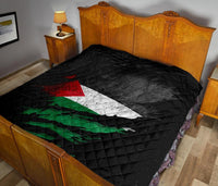 Palestine In Me Premium Quilt Special Grunge Style RLT13 - Wonder Print Shop