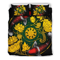 Koi Fish Bedding Set - Lotus Koi Fish Yin Yang RLT8 - Wonder Print Shop