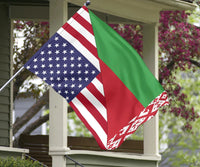 US Flag with Belarus Flag RLT6 - Wonder Print Shop