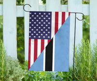 US Flag with Botswana Flag RLT6 - Wonder Print Shop