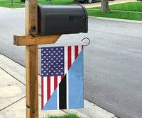 US Flag with Botswana Flag RLT6 - Wonder Print Shop