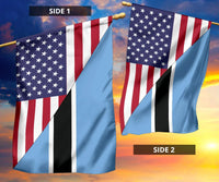 US Flag with Botswana Flag RLT6 - Wonder Print Shop
