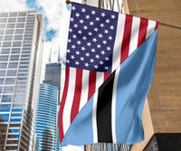 US Flag with Botswana Flag RLT6 - Wonder Print Shop