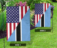 US Flag with Botswana Flag RLT6 - Wonder Print Shop