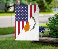 US Flag with Cyprus Flag RLT13 - Wonder Print Shop