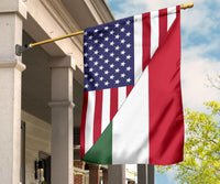 US Flag with Hungary Flag RLT8 - Wonder Print Shop