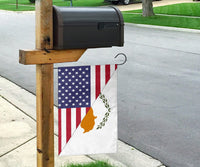 US Flag with Cyprus Flag RLT13 - Wonder Print Shop