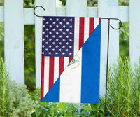 Us Flag With Nicaragua Flag RLT8 - Wonder Print Shop