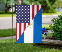 Us Flag With Nicaragua Flag RLT8 - Wonder Print Shop