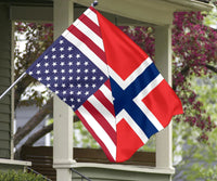 Us Flag With Noway Flag RLT7 - Wonder Print Shop