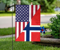 Us Flag With Noway Flag RLT7 - Wonder Print Shop