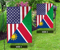 US Flag with Namibia Flag RLT7 - Wonder Print Shop