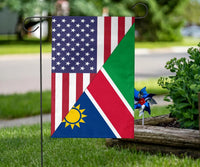 US Flag with Namibia Flag RLT7 - Wonder Print Shop