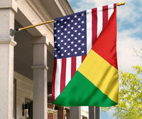 US Flag with RepublicOfTheCongo Flag RLT13 - Wonder Print Shop