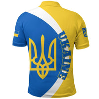 Ukraine Polo Shirt Half Cirlce RLT7 - Wonder Print Shop
