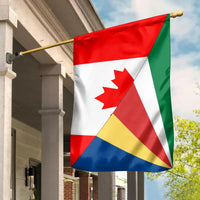 Canada Flag With Seychelles Flag RLT12 - Wonder Print Shop