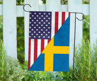 Us Flag With Sweden Flag RLT7 - Wonder Print Shop