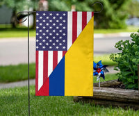 Us Flag With Colombia Flag RLT7 - Wonder Print Shop